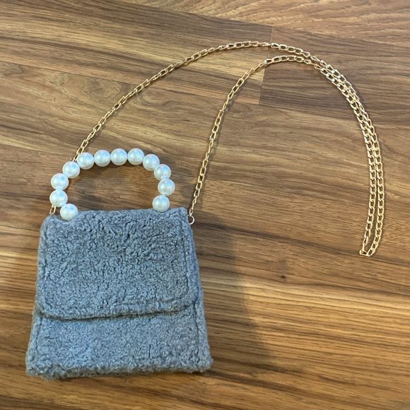 NWOT Pink Haley Jocelyn Teddy Cross Clutch Purse - Picture 2 of 8